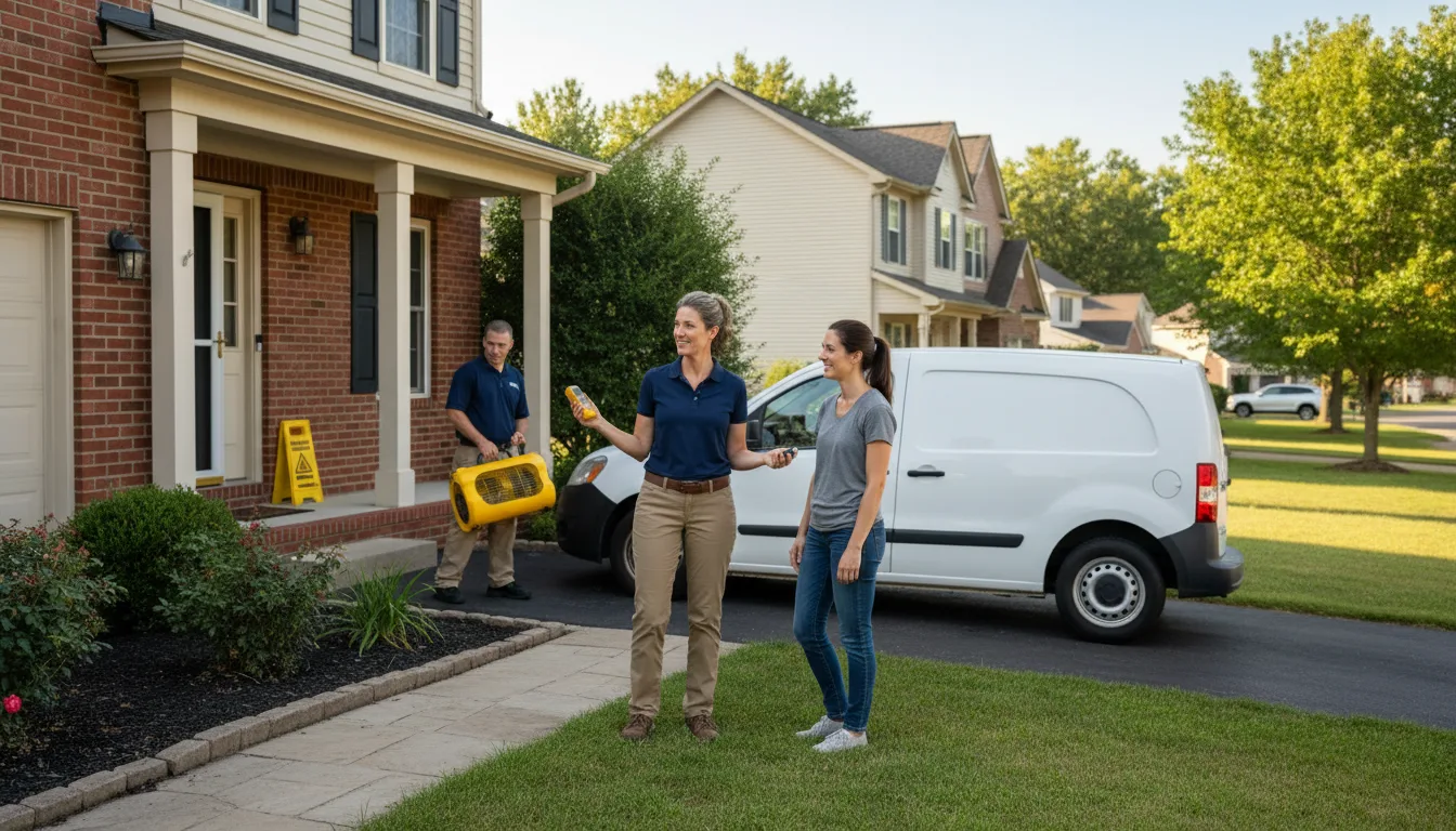 Residential water damage restoration in Weaverville, NC